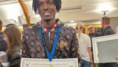 Fadjougou Konaté, médaillé d’or parmi les apprentis des Pays de Savoie