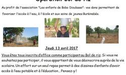 Operation bol de riz 2017