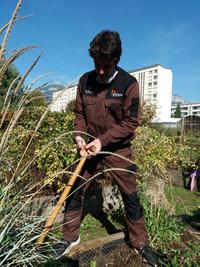 nettoyage du carre potager des CAPA 1 MAH